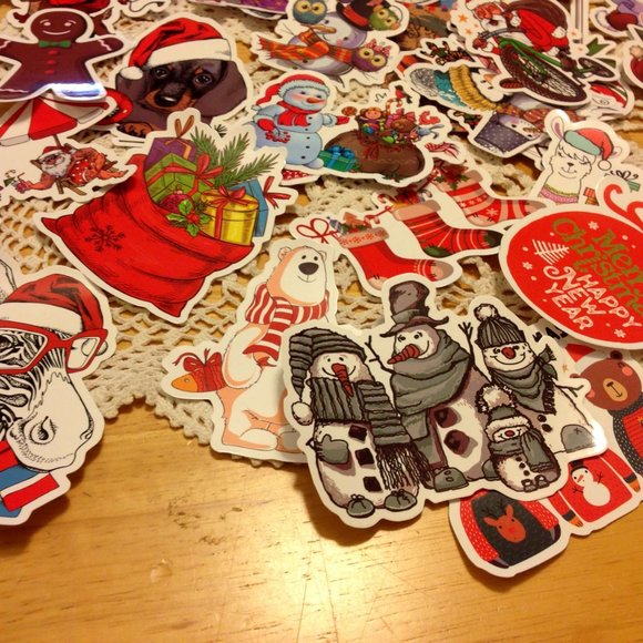 Christmas Stickers bundle for holiday crafts or stocking stuffers - Picture 6 of 7